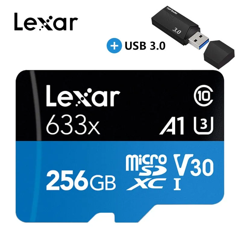 Lexar 95MB/s 512GB micro sd card 16GB 32GB 64GB 128GB 256GB SDXC/SDHC Flash Memory Card micro sd  for Gopro/DJI/Nintendo switch