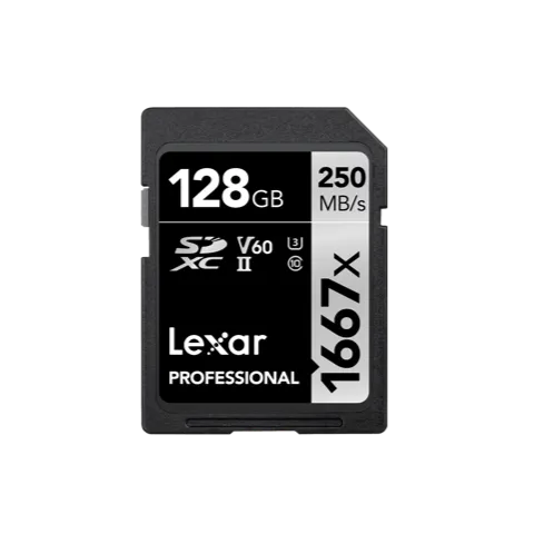Lexar LSD128CB1667 Professional 1667x UHS-II SDXC 128GB Memory Card