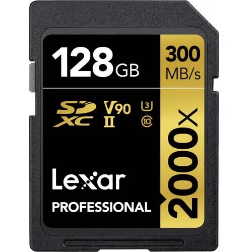 Lexar Pro 128GB 2000x SDXC UHS-II Memory Card