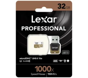 Lexar Professional 1000x microSDHC/SDXC UHS-II 32GB