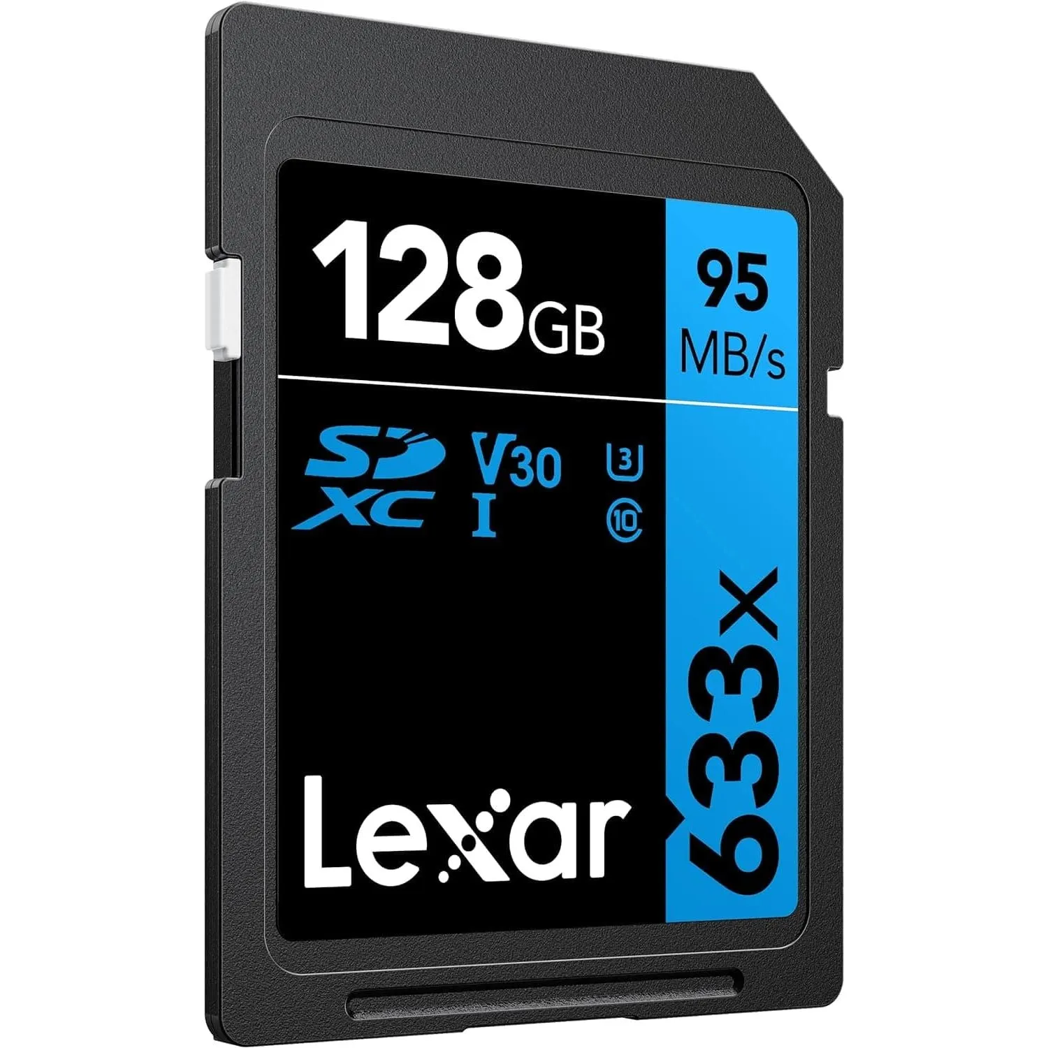 Lexar Professional 633x SD Card 128GB, SDXC UHS-I Card, Up To 95MB/s Read, for Mid-Range DSLR, HD Camcorder, 3D Cameras, LSD128GCB1EU633
