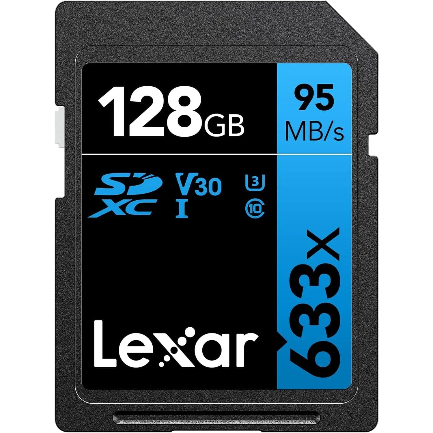 Lexar Professional 633x SD Card 128GB, SDXC UHS-I Card, Up To 95MB/s Read, for Mid-Range DSLR, HD Camcorder, 3D Cameras, LSD128GCB1EU633