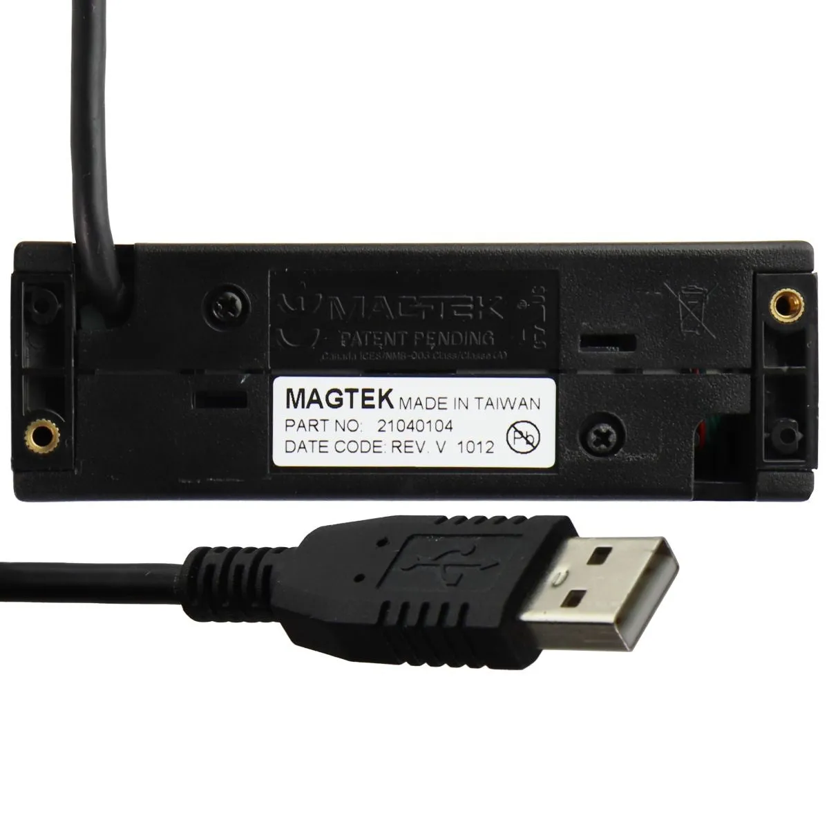 MagTek Dual Track USB HID Magnetic Stripe Reader - Black (21040104)