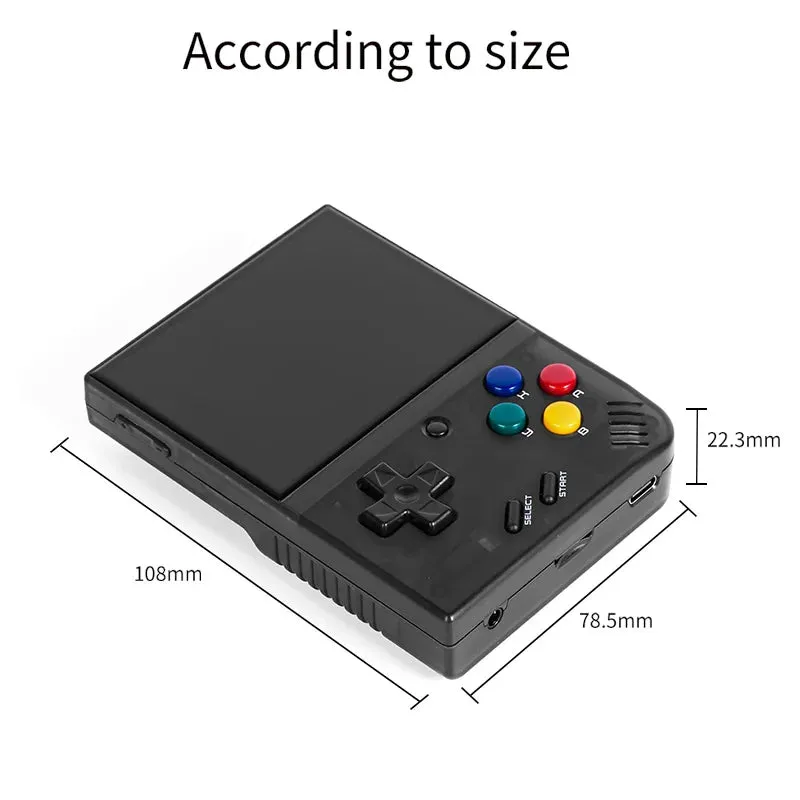 MIYOO Mini plus Portable Retro Handheld Game Console 3.5-Inch IPS HD Screen Children'S Gift Linux System Classic Gaming Emulator