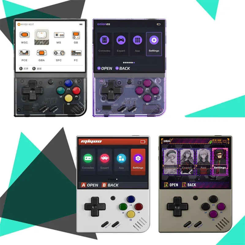 MIYOO Mini plus Portable Retro Handheld Game Console 3.5-Inch IPS HD Screen Children'S Gift Linux System Classic Gaming Emulator