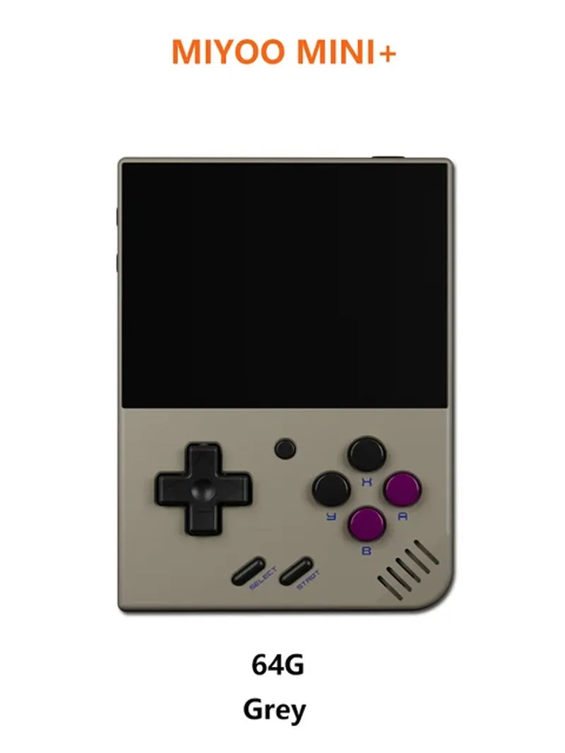 MIYOO Mini plus Portable Retro Handheld Game Console 3.5-Inch IPS HD Screen Children'S Gift Linux System Classic Gaming Emulator
