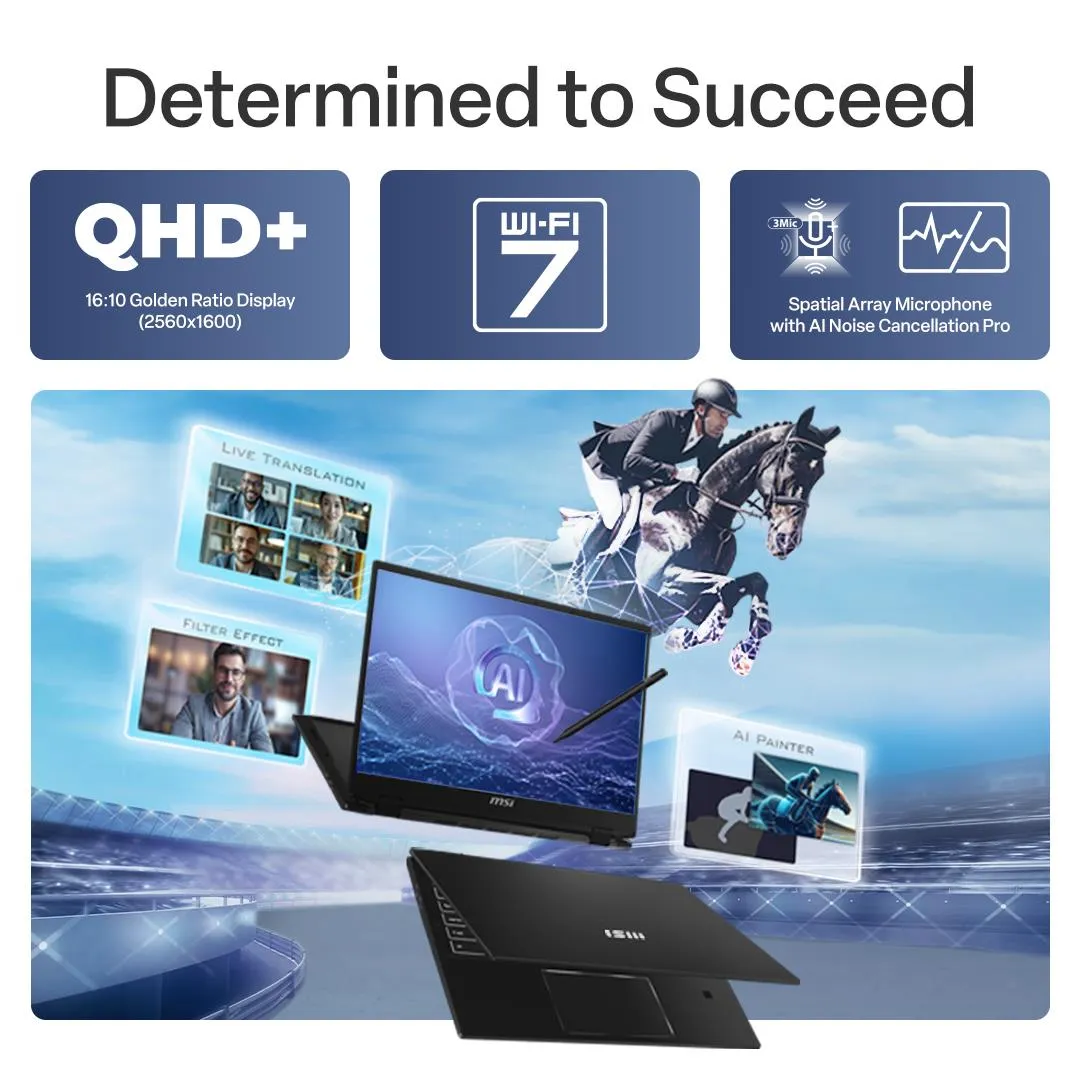 MSI Summit A16 AI  16" QHD   2-in-1 Laptop (Ryzen 9) [2TB]