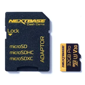 Nextbase 32GB U3 Micro SD Card with Adapter - Black | NBDVRS2SD32GB