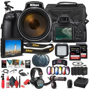 Nikon COOLPIX P1000 Digital Camera 26522  - Pro Bundle