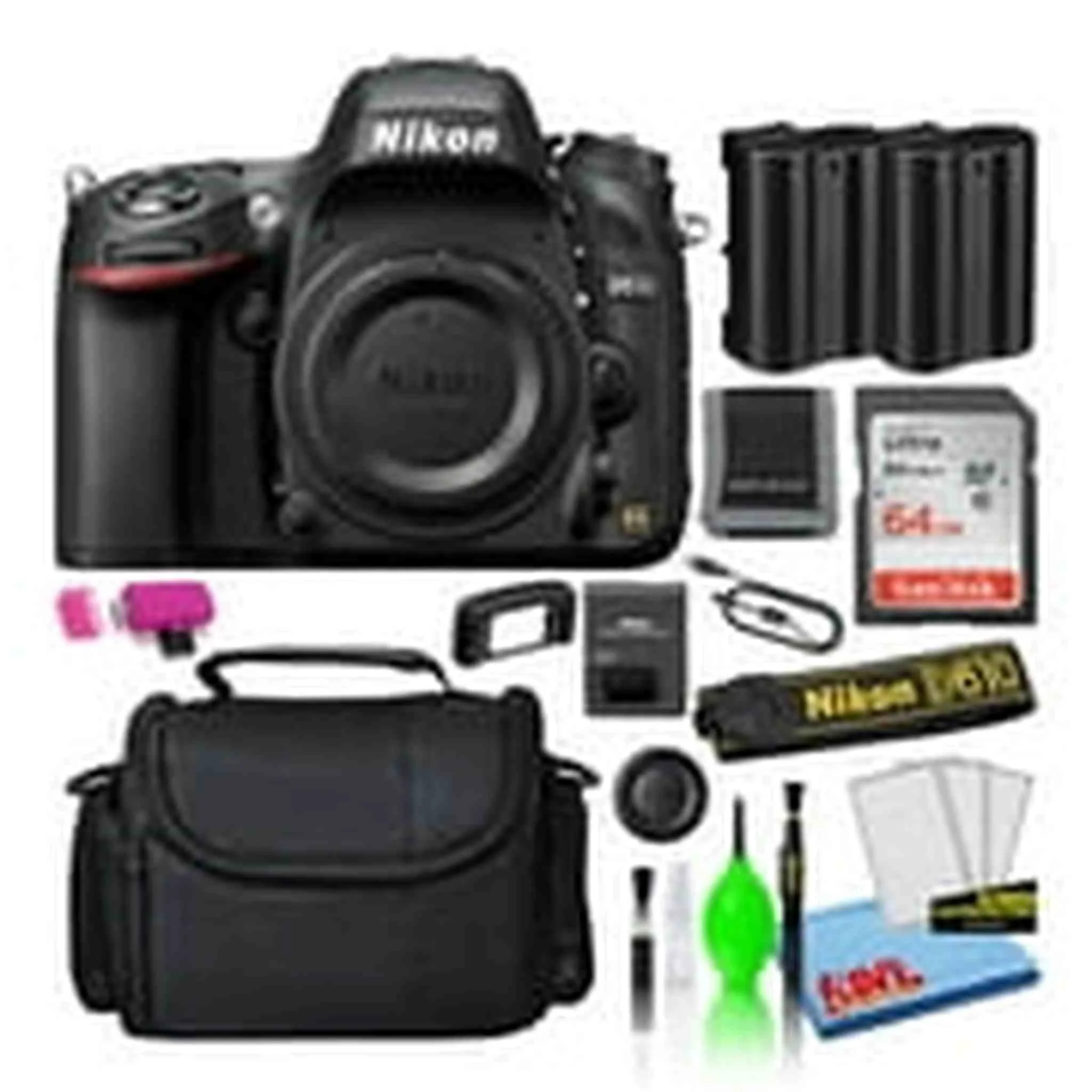Nikon D610 Digital Camera (Body Only) (1540)   64GB SD Card   Camera Bag (Intl)