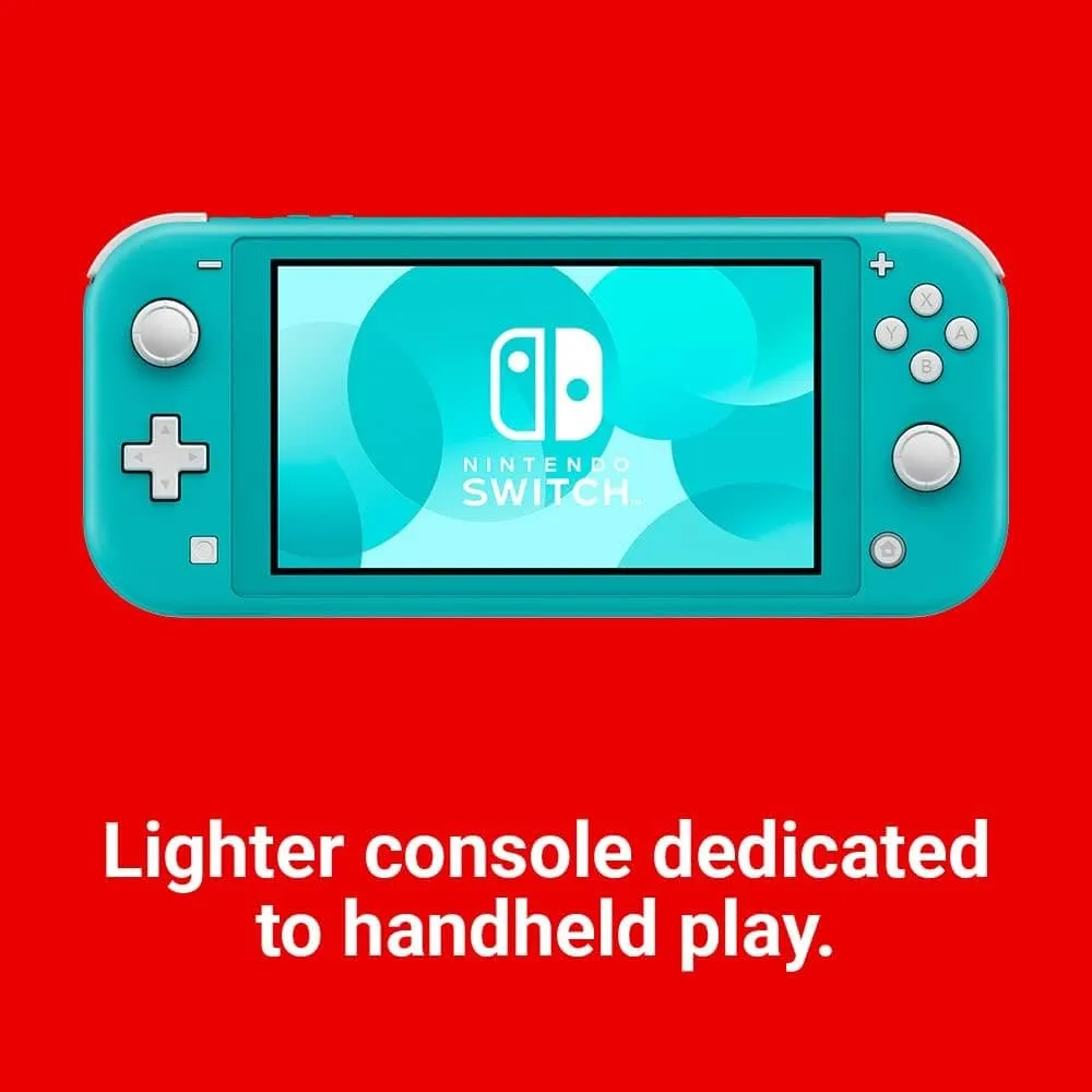 Nintendo Switch Lite Console, 32GB - Turquoise