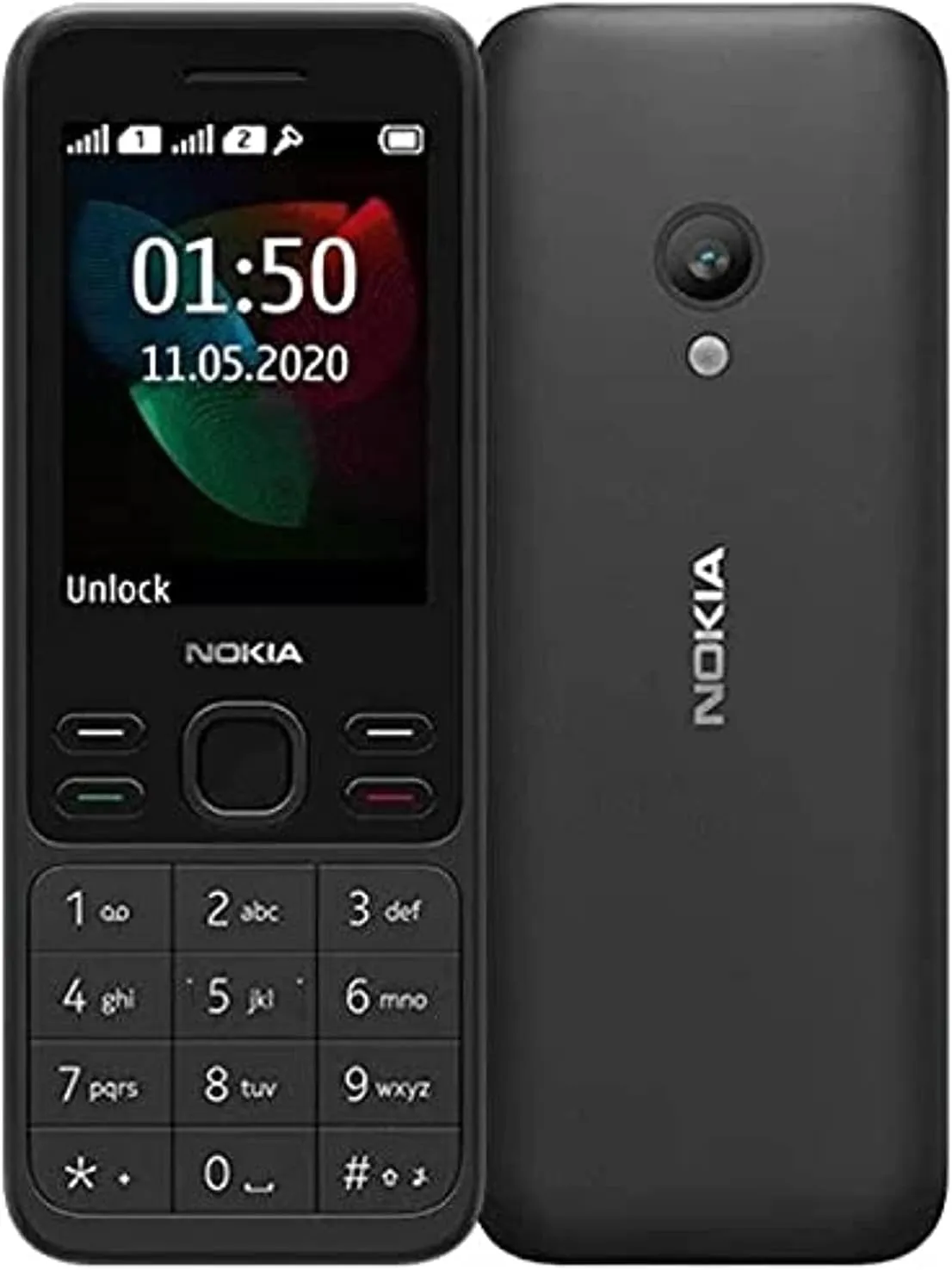 Nokia 150 Dual SIM 4MB RAM 4MB ROM (2.4 Inches) (4G) - (Black)
