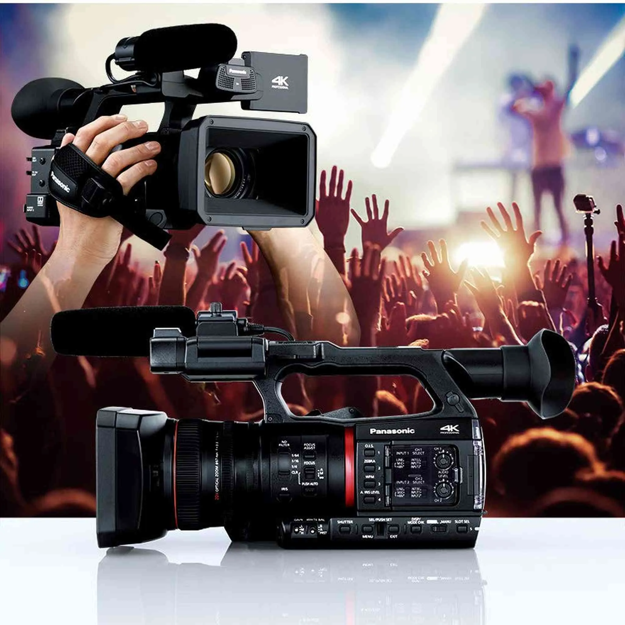 Panasonic AG-CX350 4K Camcorder with 128GB Memory Card - Pro Video Light Bundle