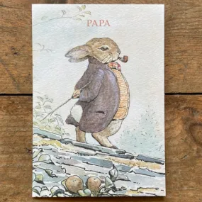 Papa Beatrix Potter Greeting Card