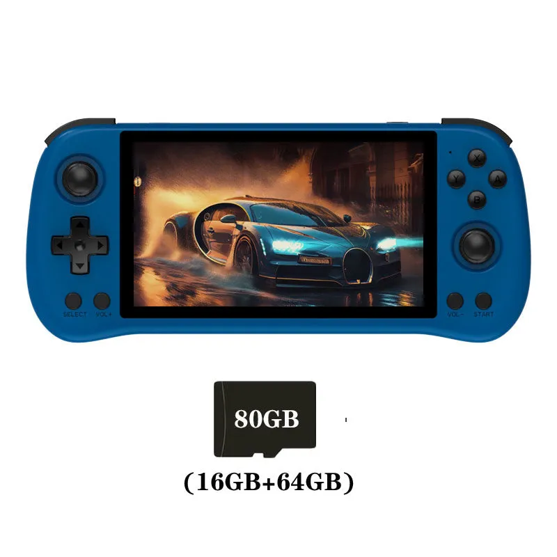 POWKIDDY X55 5.5 INCH 1280*720 IPS Screen RK3566 Handheld Game Console Open-Source Retro Console Children's gifts