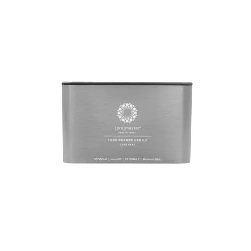 PRO USB 3.0 MULTI CARD READER - SILVER (8342)