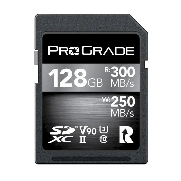 ProGrade Digital 128GB SDXC UHS-II 300MB/s Cobalt Memory Card - V90