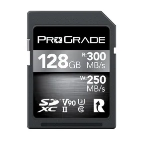 ProGrade Digital 128GB SDXC UHS-II 300MB/s Cobalt Memory Card - V90
