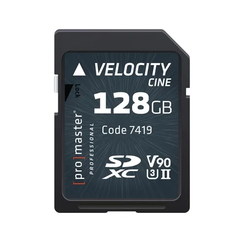 Promaster SDXC 128GB Velocity CINE