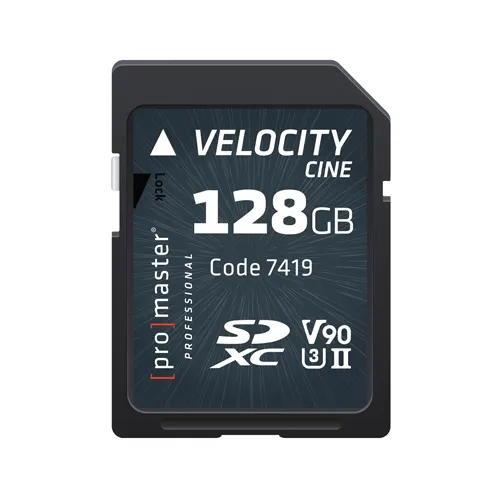 Promaster SDXC 128GB Velocity CINE
