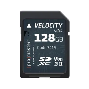 Promaster SDXC 128GB Velocity CINE