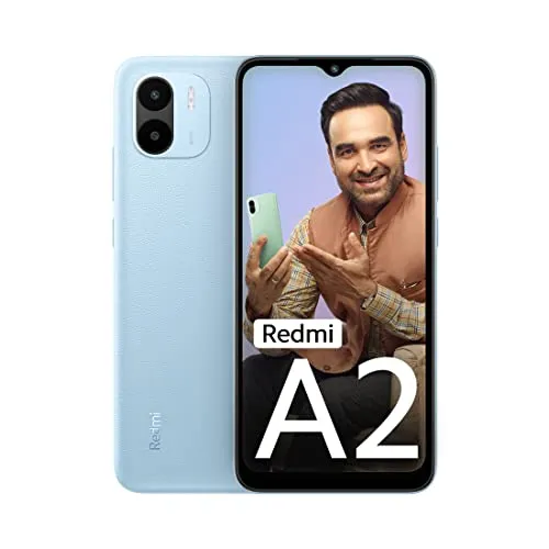 Redmi A2 (Aqua Blue, 2GB RAM, 32GB Storage) | Powerful Octa Core G36 Processor | Upto 7GB RAM | Large 16.5 cm HD  Display with Massive 5000mAh Battery | 2 Years Warranty [Limited time Offer]