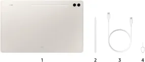 Samsung Galaxy Tab S9 Ultra, AI Tablet, 12GB RAM, 256GB Storgae, Beige (UAE Version)