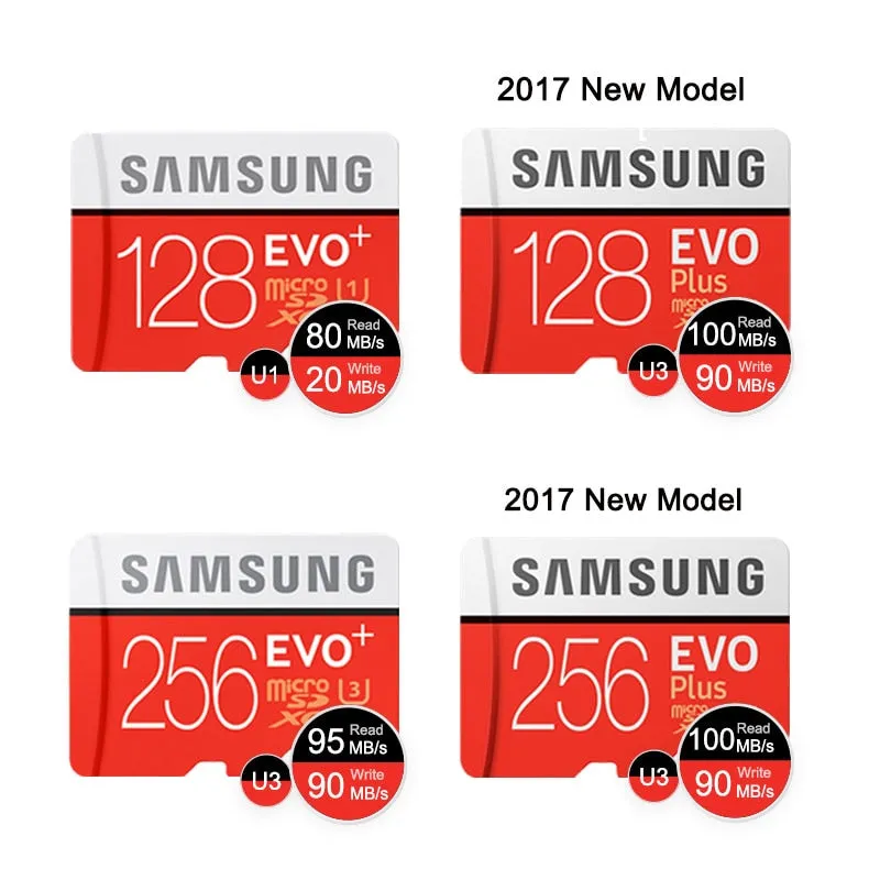 SAMSUNG Memory Card Micro SD 256GB 32GB 64GB 128GB 512G SDHC SDXC Grade EVO  Class 10 C10 UHS TF SD Cards Trans Flash Microsd