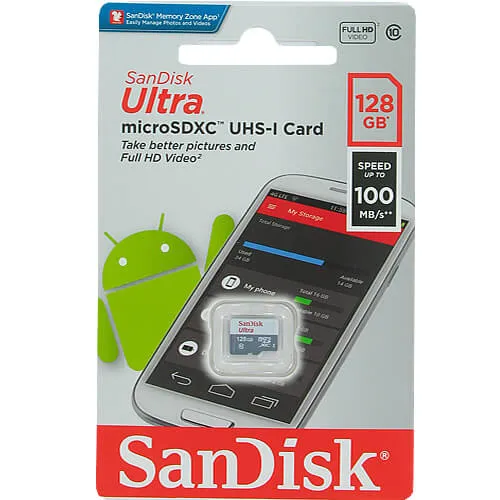 SandDisk Ultra Micro SDXC 128 GB MEMORY CARD