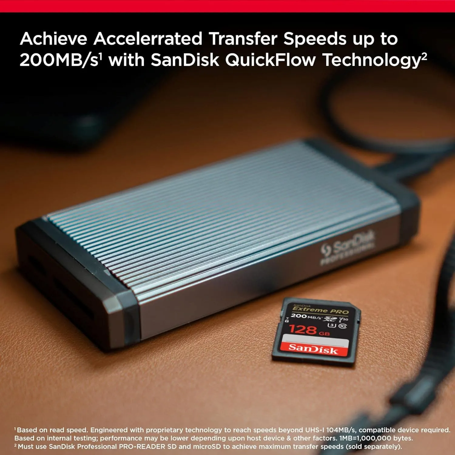 SanDisk 128GB Extreme PRO SDXC card   RescuePRO Deluxe, up to 200MB/s, UHS-I, Class 10, U3, V30