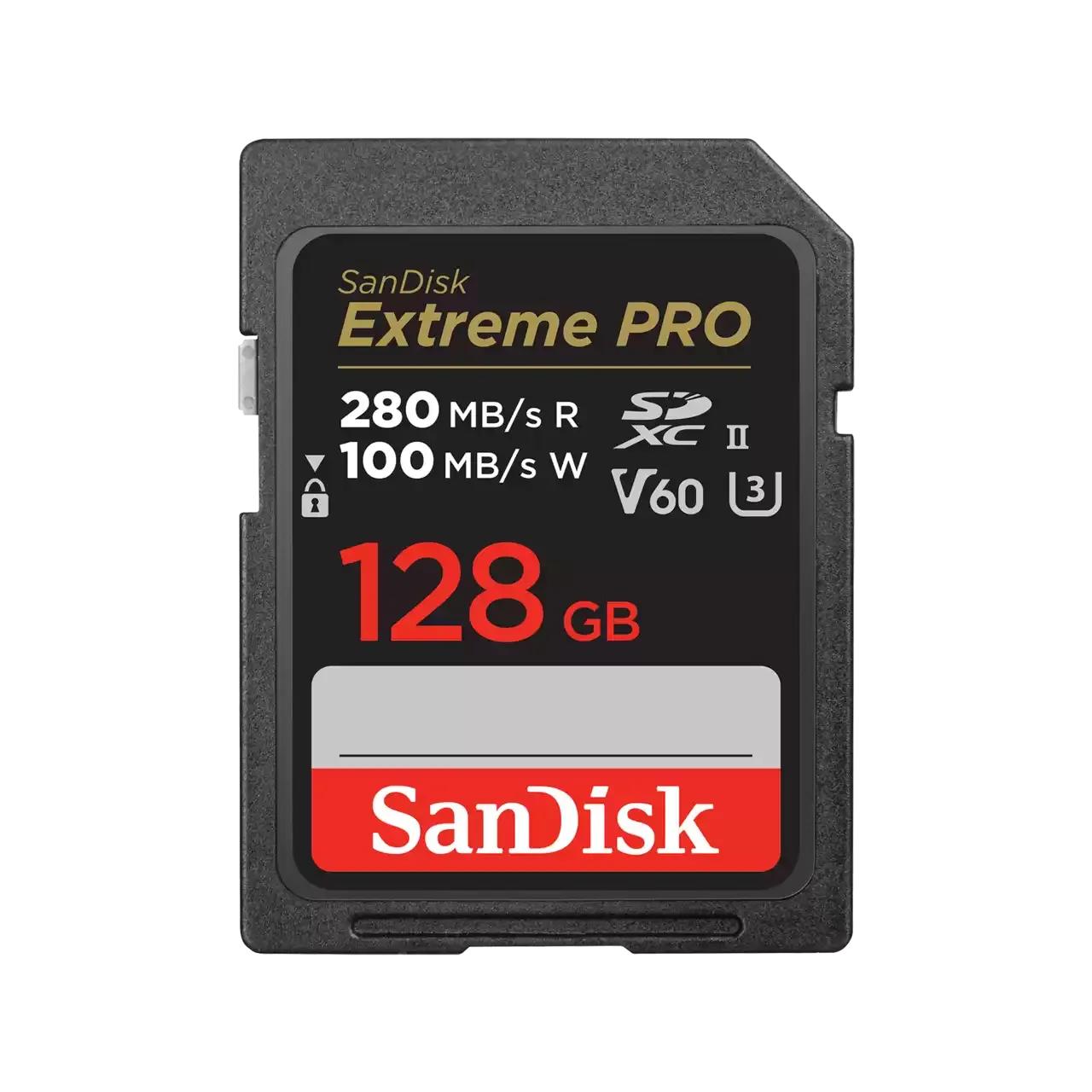 SanDisk 128GB Extreme Pro SDXC (V60, 6K/UHD, UHS-II/U3, 280R/100W MB/s) SDSDXEP-128G-GN4IN 772-4597