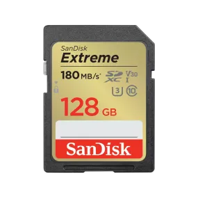 SanDisk 128GB Extreme SDXC (V30, UHS-I/U3, CL10, 180R/90W MB/s) SDSDXVA-128G-GNCIN 772-4534