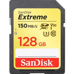 SanDisk 128GB SD Card SDXC V30 Class 10 150MB/s
