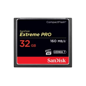 SanDisk 32GB EXTREME PRO CompactFlash (160R/160W MB/s) SDCFXPS-032G-X46 772-3249
