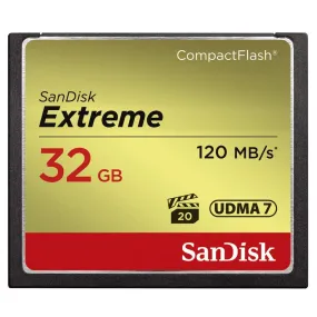 SanDisk 32GB EXTREME S CompactFlash (120R/120W MB/s) SDCFXSB-032G-G46 772-3469
