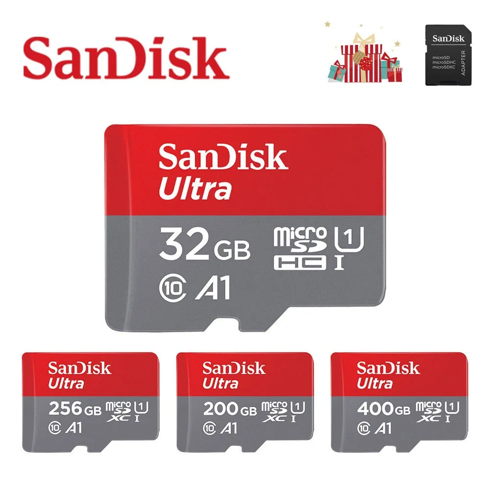 SanDisk A1 Memory Card 400GB 256GB 200GB 128GB 64GB 98MB/S 32GB Micro sd card Class10 UHS-1 flash card Memory Microsd TF/SD Card