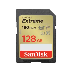 SanDisk Extreme 128GB SDXC UHS-I 180MB/s Memory Card - V30