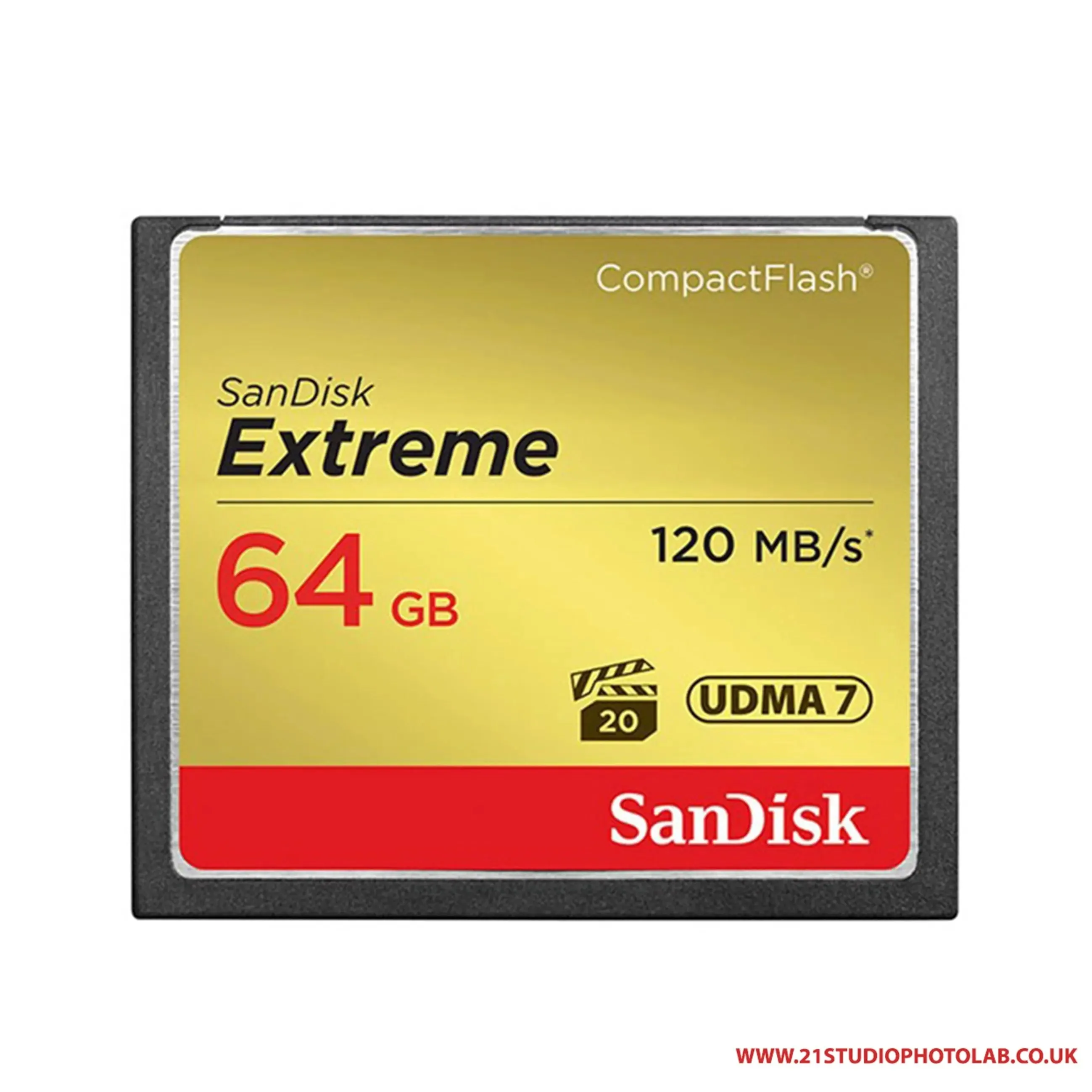 SANDISK EXTREME COMPACT FLASH 64GB 120MB