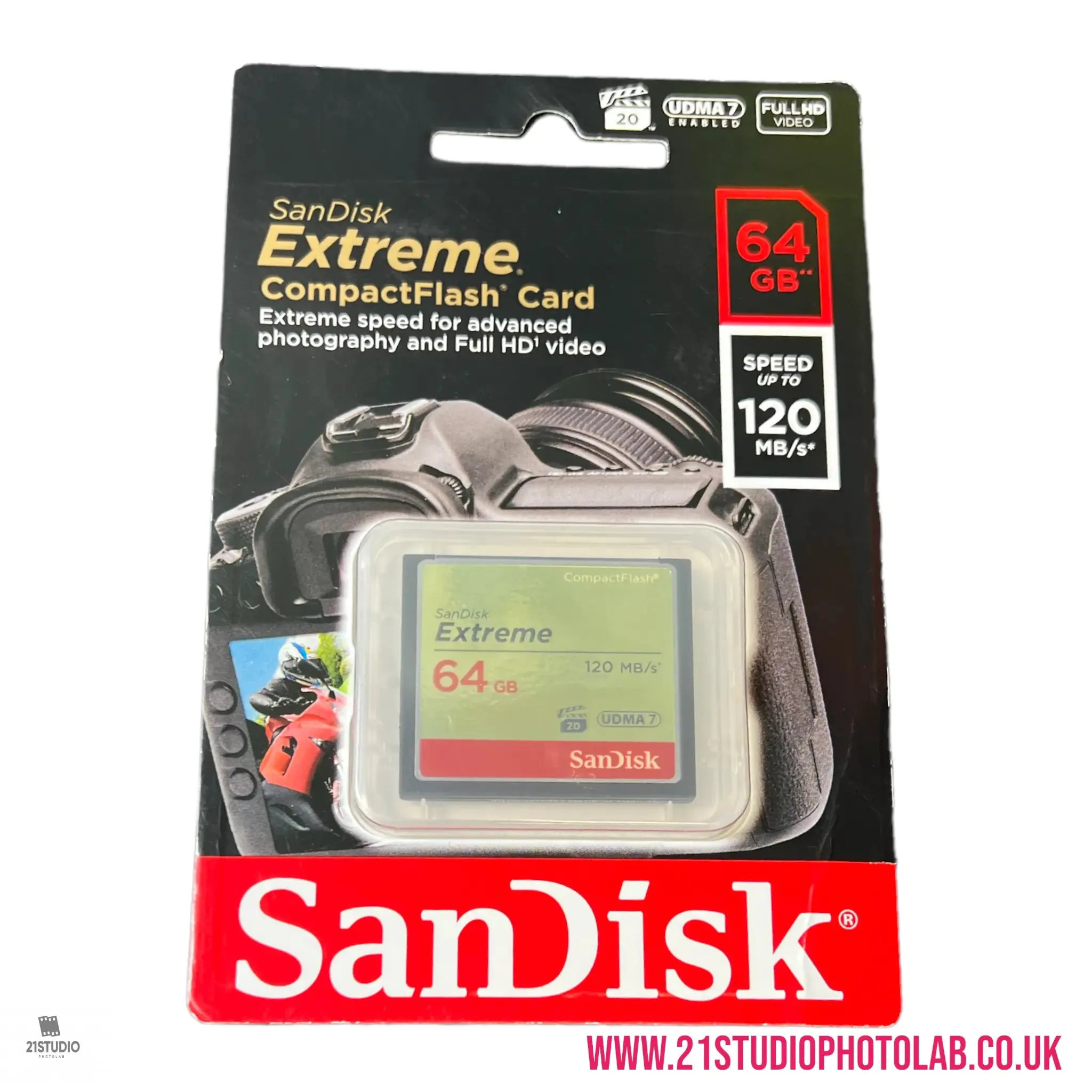 SANDISK EXTREME COMPACT FLASH 64GB 120MB