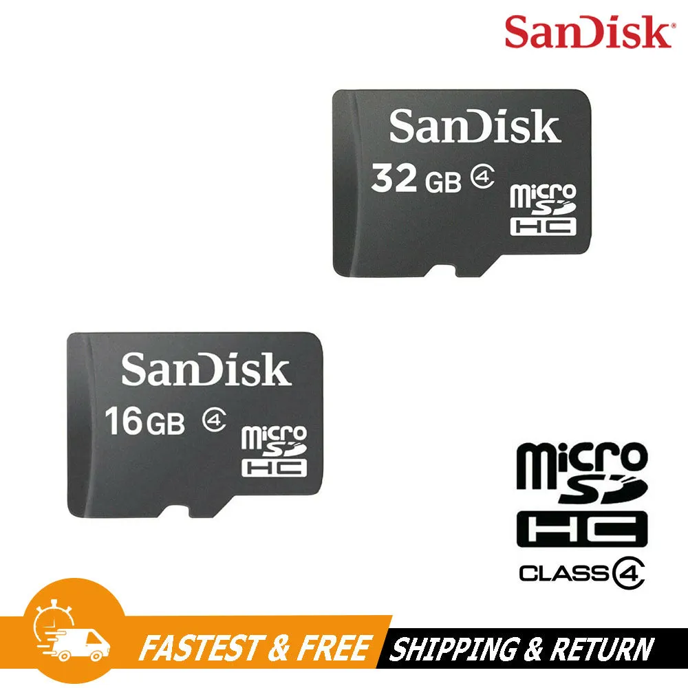 SanDisk Micro SD Card 16GB 32GB Memory Class 4 for Tablets Drones Wholesale lot