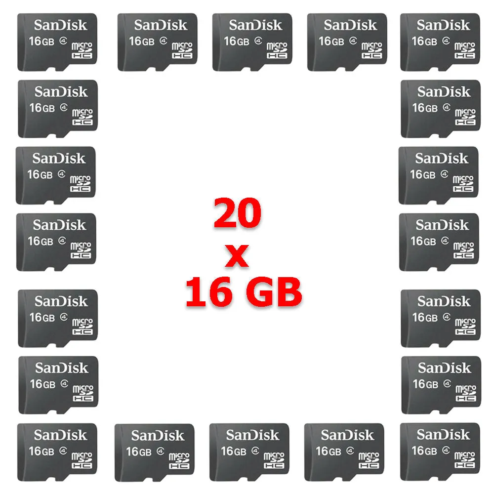 SanDisk Micro SD Card 16GB 32GB Memory Class 4 for Tablets Drones Wholesale lot