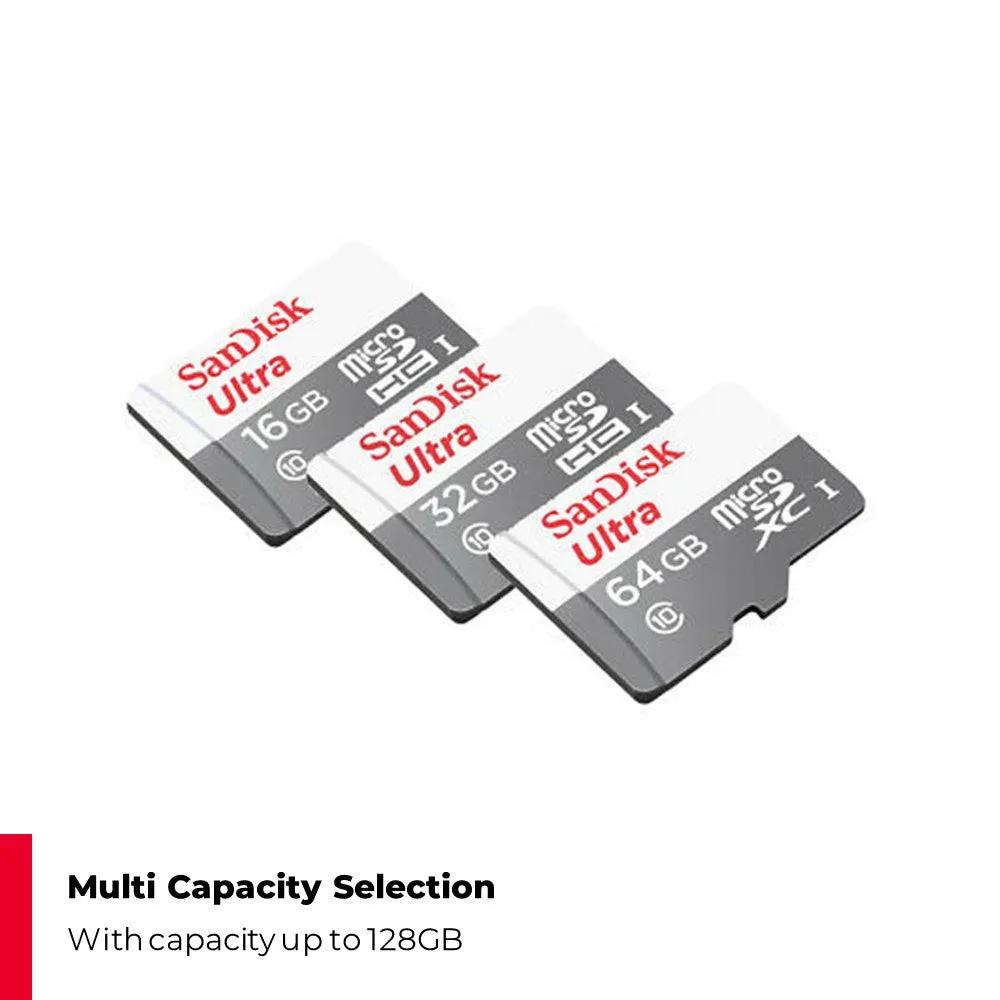 SanDisk Ultra Class 10 UHS-I microSD Memory Card  - (32GB/64GB/128GB)(Max R: 100MB/s)(SDSQUNR) NO SD ADAPTER