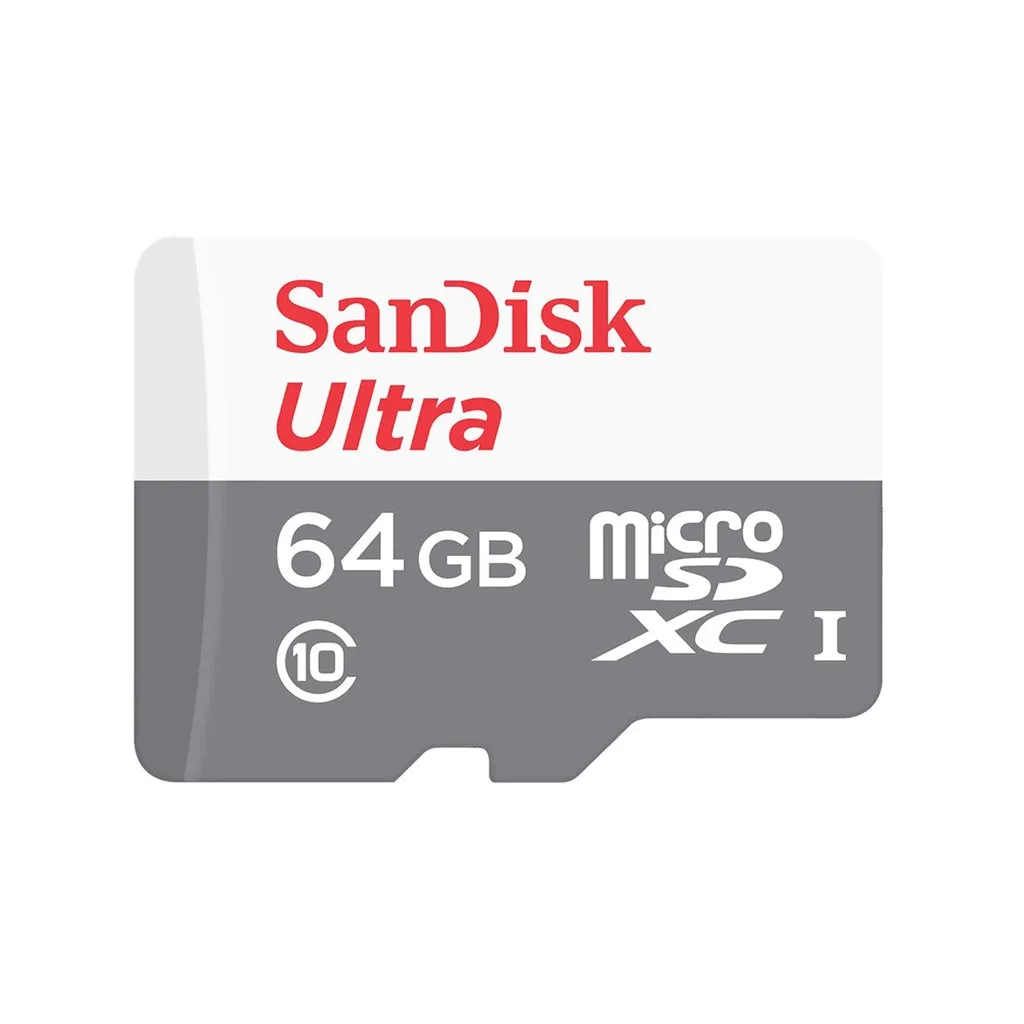 SanDisk Ultra Class 10 UHS-I microSD Memory Card  - (32GB/64GB/128GB)(Max R: 100MB/s)(SDSQUNR) NO SD ADAPTER