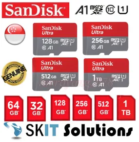Sandisk Ultra MicroSD Memory Card 32GB 64GB 128GB 256GB 512GB 1TB