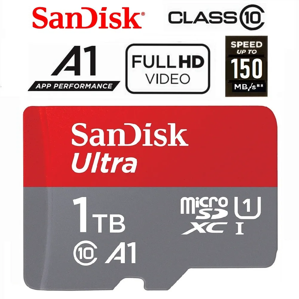Sandisk Ultra MicroSD Memory Card 32GB 64GB 128GB 256GB 512GB 1TB