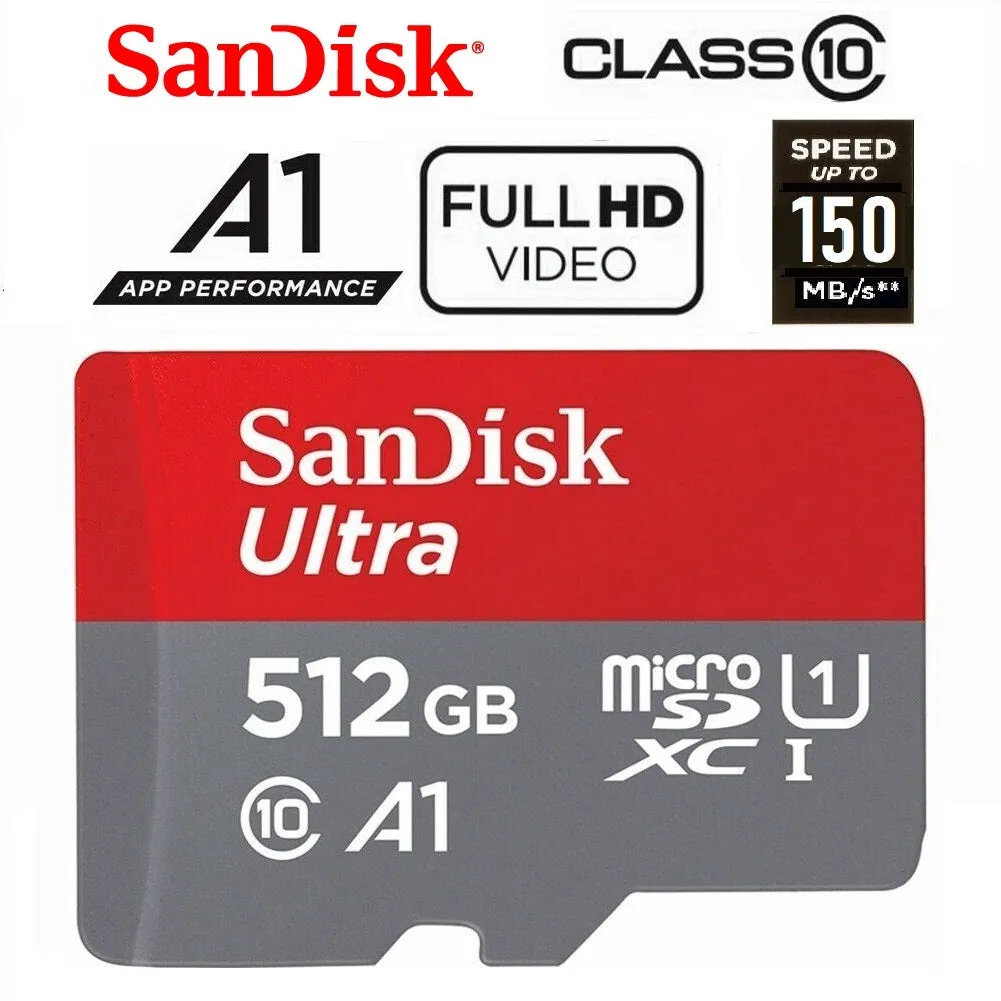 Sandisk Ultra MicroSD Memory Card 32GB 64GB 128GB 256GB 512GB 1TB
