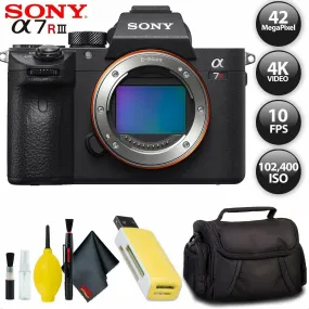 Sony Alpha a7R III Mirrorless Digital Camera   32GB Memory Card Base Kit with Accessories