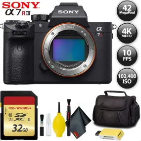 Sony Alpha a7R III Mirrorless Digital Camera   64GB Memory Card Base Kit with Accessories