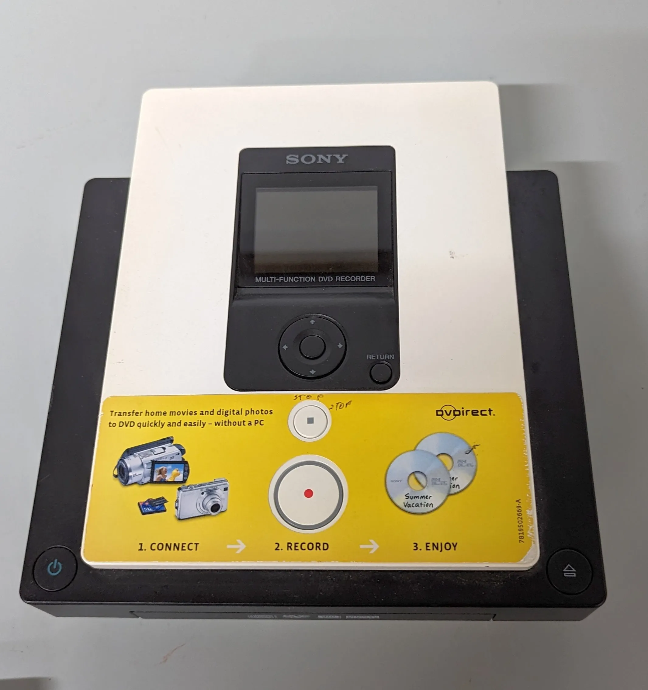 Sony DVD Recorder DVDirect VRD-MC3 DVD Burner with 2.5" Screen F*S