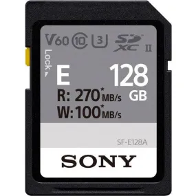 Sony SFE128A E Series UHS-II SDXC Memory Card, 128GB